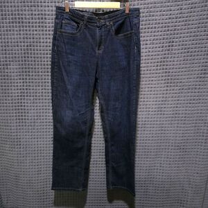 Comfort Stretch Waist Jeans 36x31 Lee Womens Relaxed Wide Leg Straight Dark Wash